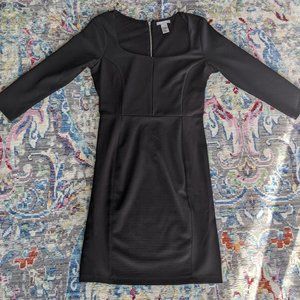 H&M Black Ribbed Dress (Size S)